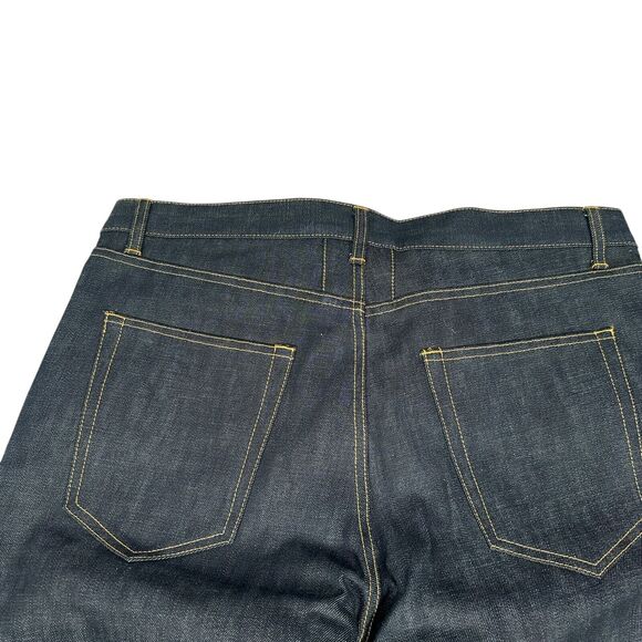 Yves Saint Laurent Paris Jeans D03 M/ST-LW Mens 36 YSL Dark Blue Denim Japan New - Picture 4 of 16